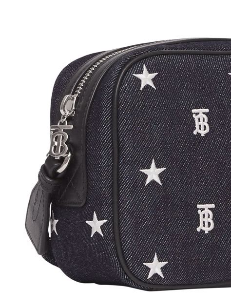 Burberry Kids Star And Monogram Motif Denim Camera Bag